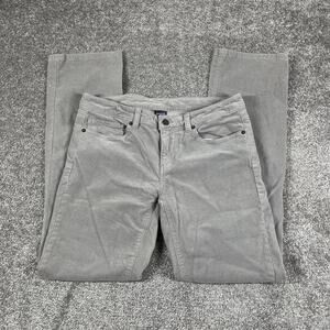 Patagonia Corduroy Pants Womens Size 32 x 31 Organic Cotton Gray (Sz Tag 29)